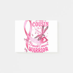 Proud Cousin Of A Breast Cancer Warrior Awareness Post-it Notes