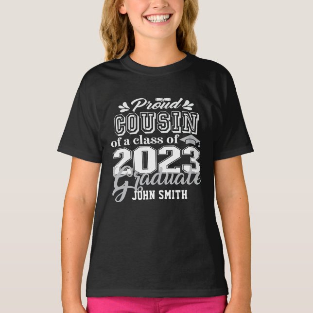 Proud COUSIN of a Class of 2023 Graduate Modern  T-Shirt (Front)