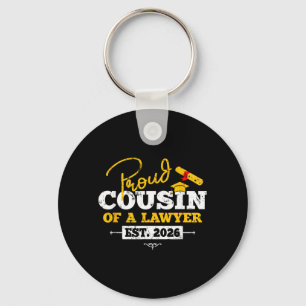 Proud Cousin of a Lawyer Est 2026 JD Graduate 26 Key Ring