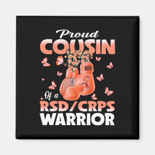 Proud Cousin Of A Rsd Crps Warrior Awareness Boxin Magnet