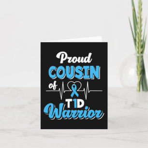 Proud Cousin Of A T1D Warrior Diabetic Diabetes Aw Card