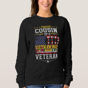 Proud Cousin Vietnam War Veteran Matching Brother  Sweatshirt