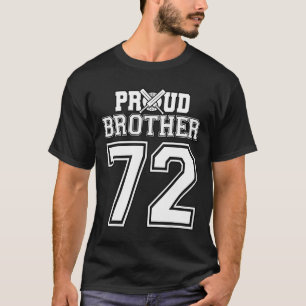 Proud Cricket Brother Number 72 T-Shirt