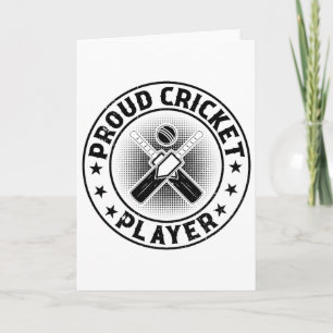 Proud Cricket Player - Cricketing Cricket Player Card