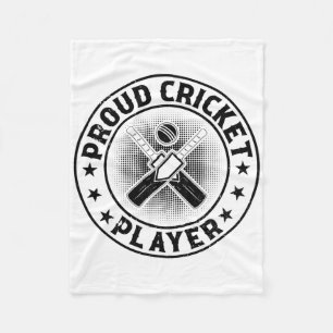 Proud Cricket Player - Cricketing Cricket Player  Fleece Blanket