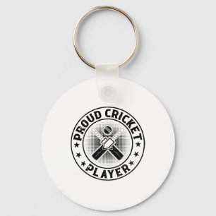 Proud Cricket Player - Cricketing Cricket Player Key Ring