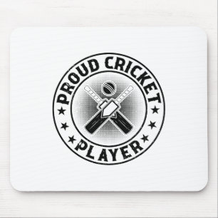 Proud Cricket Player - Cricketing Cricket Player Mouse Pad