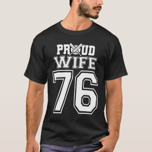 Proud Cricket Wife Number 76 T-Shirt