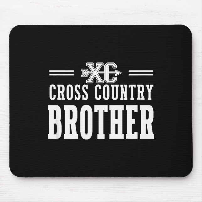 Proud Cross Country Brother Team Love Srit Cc Sibl Mouse Pad (Front)