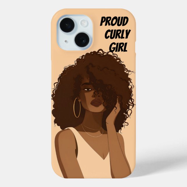 PROUD CURLY GIRL Case-Mate iPhone CASE (Back)