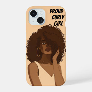 PROUD CURLY GIRL iPhone 15 CASE