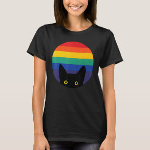 Proud Cute Cat Pride Lgbt Transgender Flag Heart G T-Shirt
