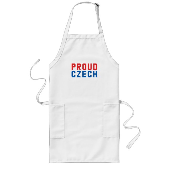 Proud Czech Long Apron (Front)