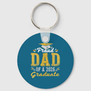 Proud Dad 2026 Graduate Class Key Ring