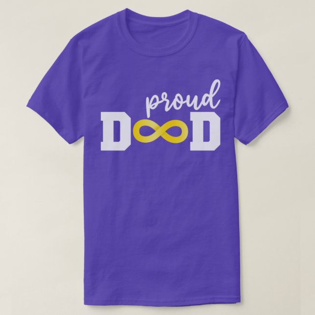 Proud Dad Autism Acceptance T-Shirt (Design Front)