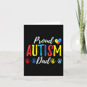 Proud Dad Autism Awareness Family Matching Shirt Card