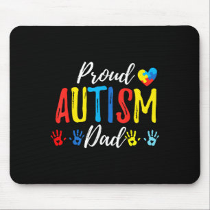 Proud Dad Autism Awareness Family Matching Shirt Mouse Pad