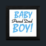 Proud Dad Baby Boy Gifts Gift Box<br><div class="desc">The proud dad of a baby boy who wants to announce it to the world will love these blue and black text design Proud Dad T-shirts,  buttons,  mugs,  bags,  stickers,  cards,  and more!</div>