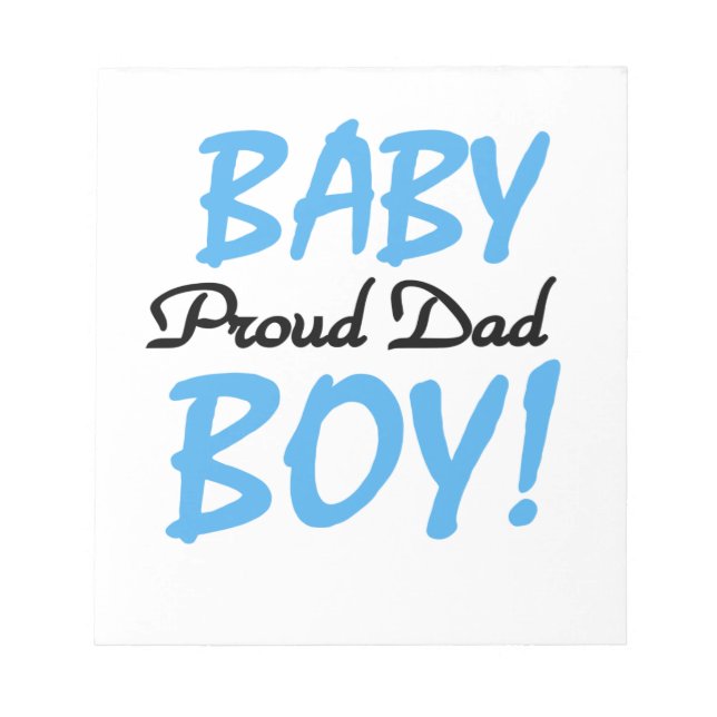 Proud Dad Baby Boy Gifts Notepad (Front)