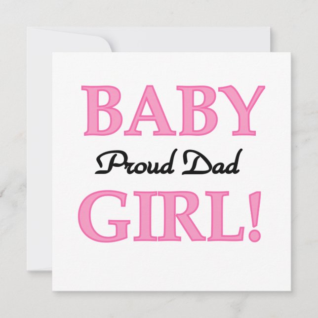 Proud Dad Baby Girl Gifts (Front)
