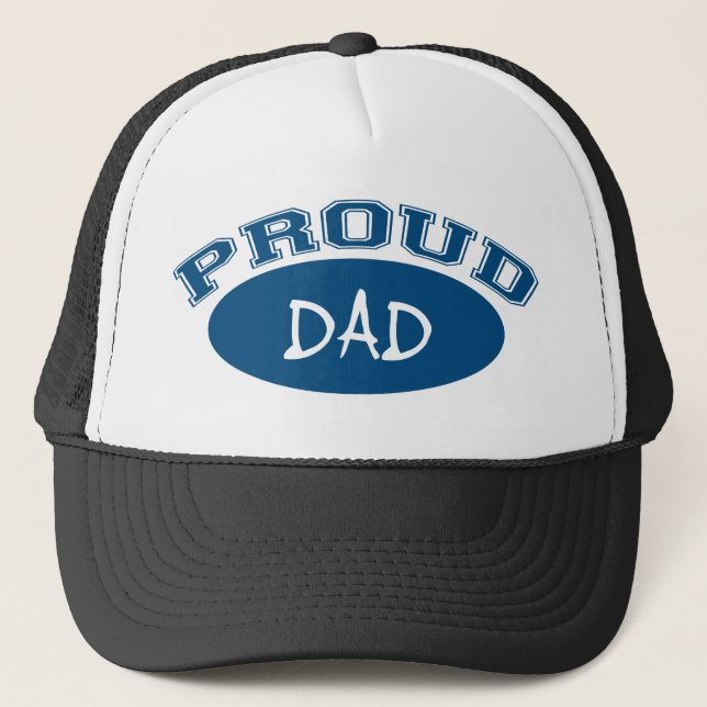 Proud Dad (Blue) Trucker Hat (Front)