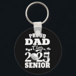 Proud Dad Cl Of 2025 Graduation Senior Golf Player Key Ring<br><div class="desc">Proud Dad Cl Of 2025 Graduation Senior Golf Player Dad</div>