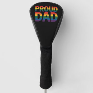 Proud Dad Family LGBTQ Gay Pride Ally Rainbow Golf Head Cover