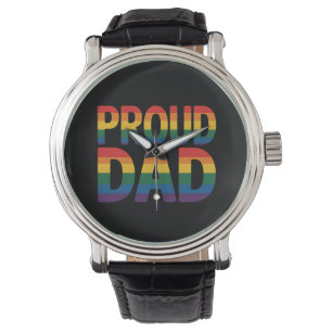 Proud Dad Family LGBTQ Gay Pride Ally Rainbow Watch