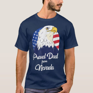 Proud Dad From Nevada Happy Father's Day  T-Shirt