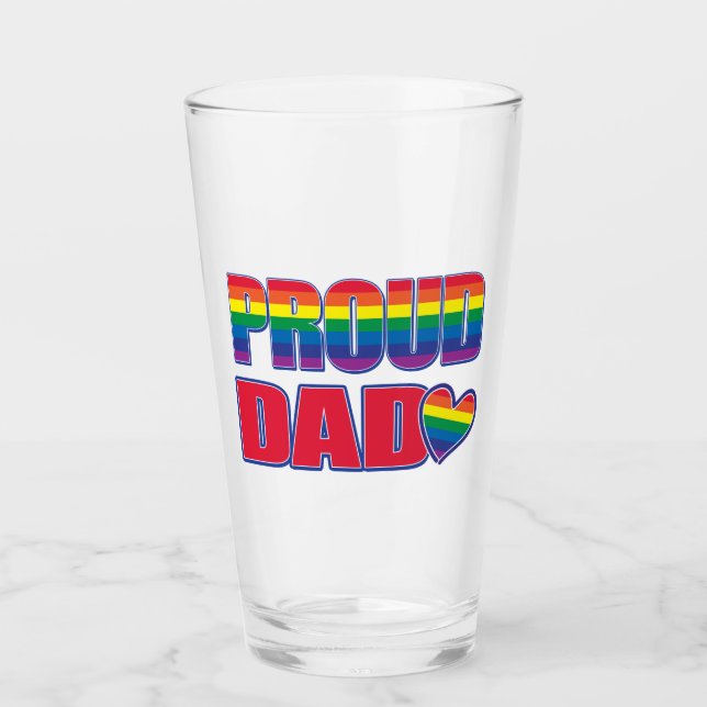 Proud Dad - Gay Glass (Front)
