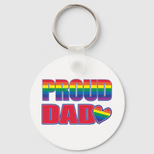 Proud Dad - Gay Pride Key Ring