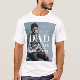 Proud Dad Graduate Bold Photo T-Shirt