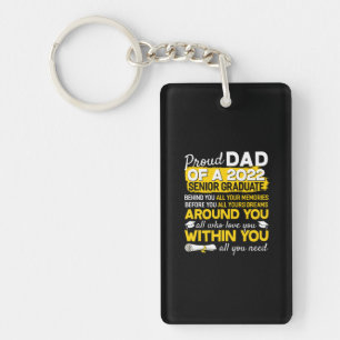 Proud Dad Of A 2022 Senior Graduate Senior 22 Key Ring