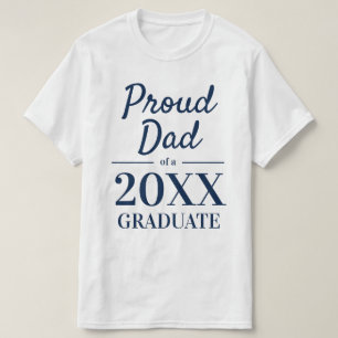 Proud dad of a 2025 graduate elegant typography T-Shirt