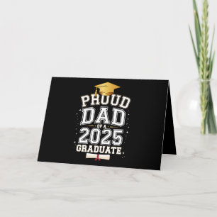 Proud Dad Of A 2025 Graduate Family Graduation Thank You Card