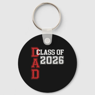 Proud Dad Of A 2026 Graduate Grad Senior Father Gr Key Ring