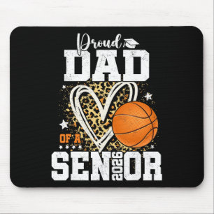 Proud Dad Of A 2026 Senior Graduate Sketll Leopard Mouse Pad