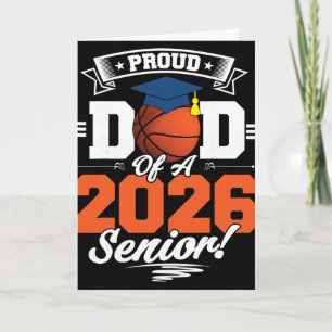 Proud Dad Of A 2026 Senior Sketll Graduation _1 Card