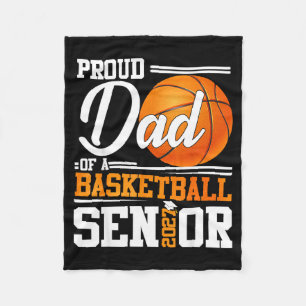 Proud dad of a basketball senior class of 2026Prou Fleece Blanket