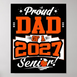 Proud dad of a basketball senior class of 2026Prou Poster