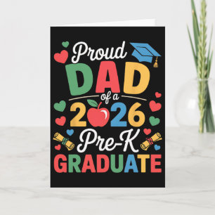 Proud Dad Of A Cl 2026 Pre-k Graduate Graduation Card