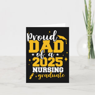 Proud Dad Of A Cl Of 2025 Nurse Graduate Senior Fu Card