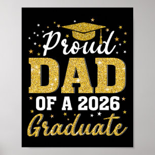 Proud Dad Of A Cl Of 2026 Graduate Senior Graduati Poster