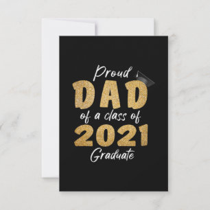 Proud Dad of a Class of 2021 Graduate RSVP Card