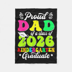 Proud dad of a class of 2026 graduate senior famil fleece blanket