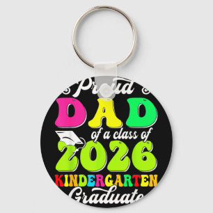 Proud dad of a class of 2026 graduate senior famil key ring