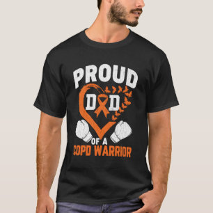 Proud Dad Of A Copd Warrior Awareness Month Orange T-Shirt