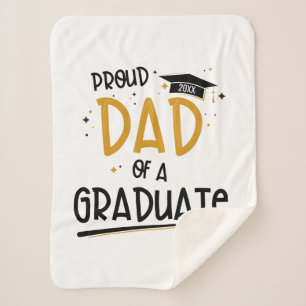 Proud Dad of a Graduate Sherpa Blanket