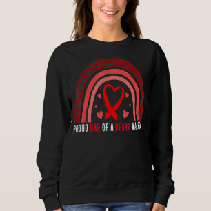Proud Dad Of A Heart Warrior CHD Awareness Sweatshirt