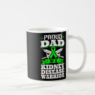 Proud Dad Of A Kidney Disease Warrior Ckd Awarenes Coffee Mug